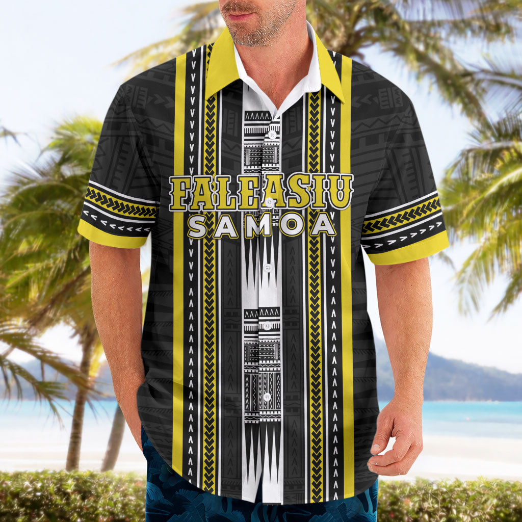 Personalised Faleasiu Samoa Hawaiian Shirt Samoan Tribal Pattern LT05 - Polynesian Pride