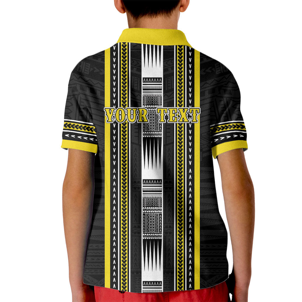 Personalised Faleasiu Samoa Kid Polo Shirt Samoan Tribal Pattern LT05 - Polynesian Pride