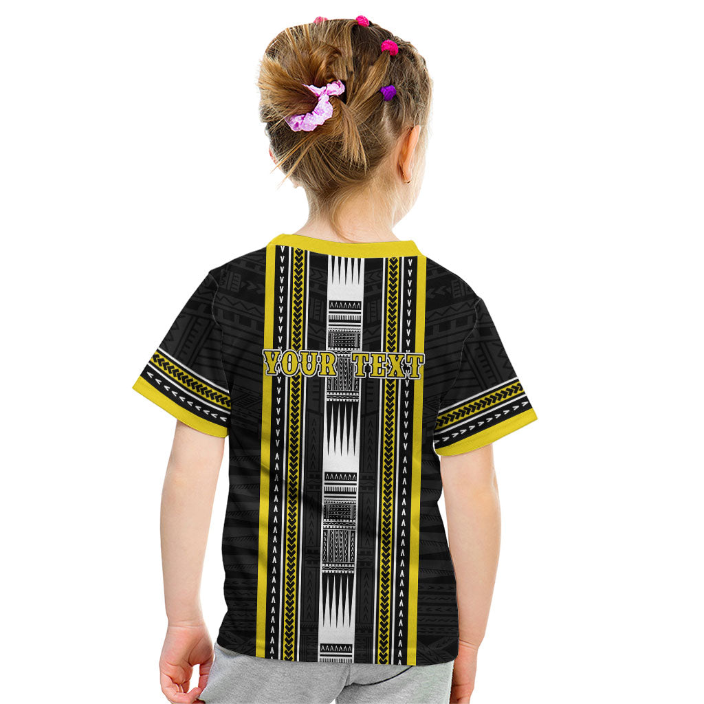 Personalised Faleasiu Samoa Kid T Shirt Samoan Tribal Pattern