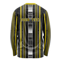 Personalised Faleasiu Samoa Long Sleeve Shirt Samoan Tribal Pattern LT05 - Polynesian Pride