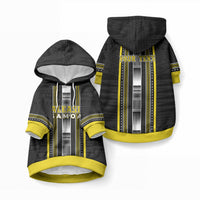 Personalised Faleasiu Samoa Pet Hoodie Samoan Tribal Pattern LT05 Pullover Yellow - Polynesian Pride