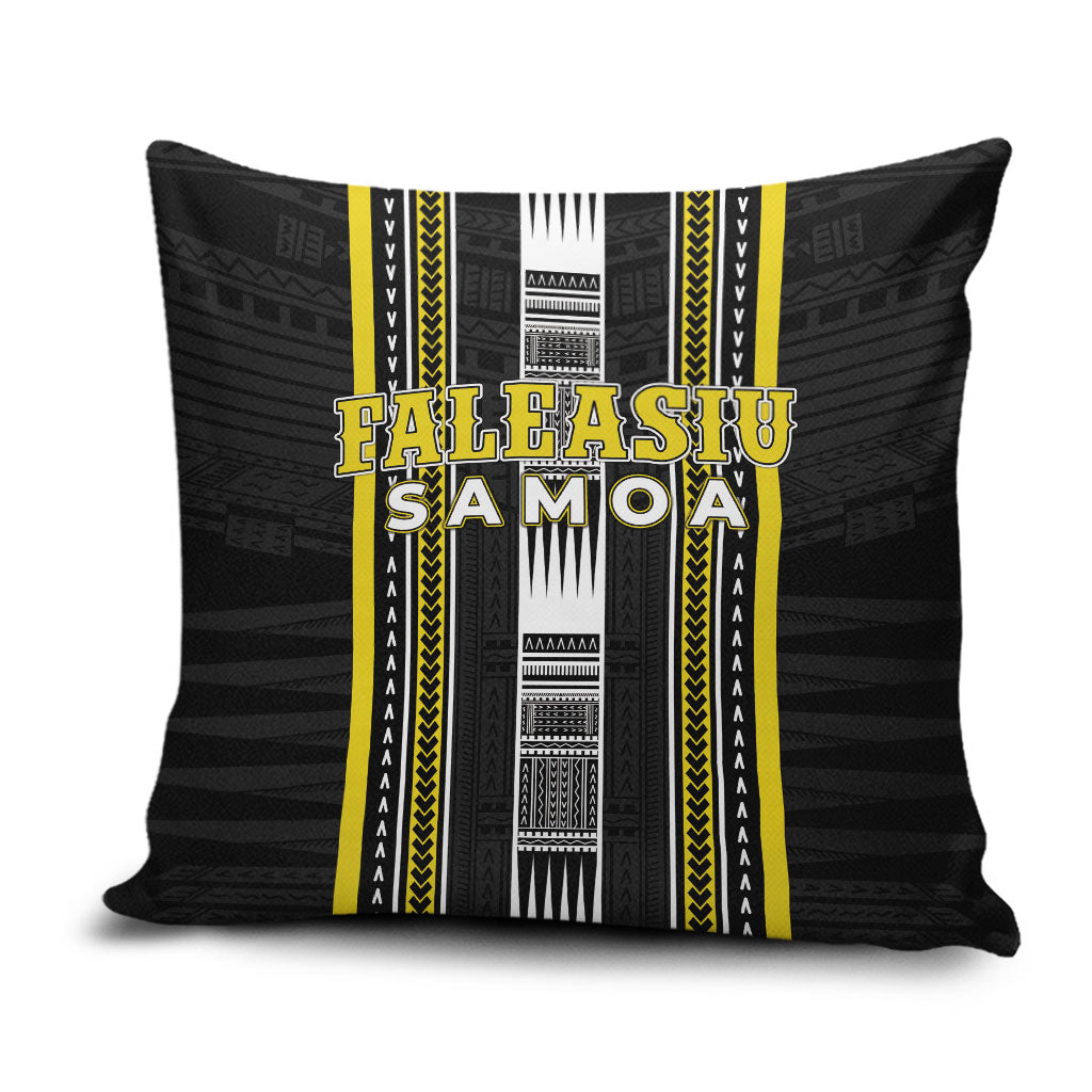 Faleasiu Samoa Pillow Cover Samoan Tribal Pattern LT05 Yellow - Polynesian Pride