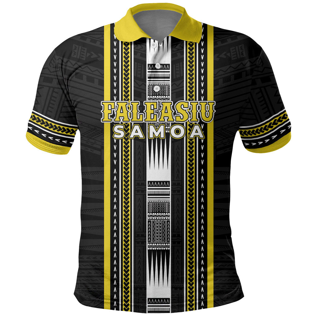 Personalised Faleasiu Samoa Polo Shirt Samoan Tribal Pattern
