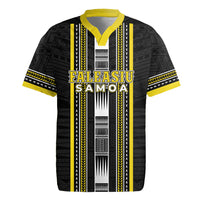 Personalised Faleasiu Samoa Rugby Jersey Samoan Tribal Pattern