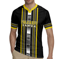 Personalised Faleasiu Samoa Rugby Jersey Samoan Tribal Pattern