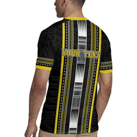 Personalised Faleasiu Samoa Rugby Jersey Samoan Tribal Pattern