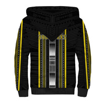 Personalised Faleasiu Samoa Sherpa Hoodie Samoan Tribal Pattern