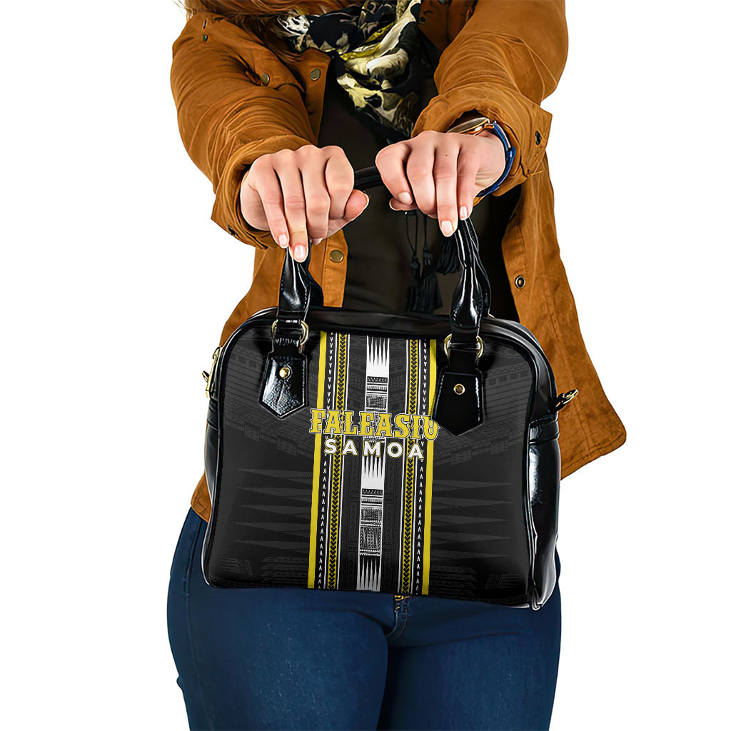 Faleasiu Samoa Shoulder Handbag Samoan Tribal Pattern LT05 One Size Yellow - Polynesian Pride
