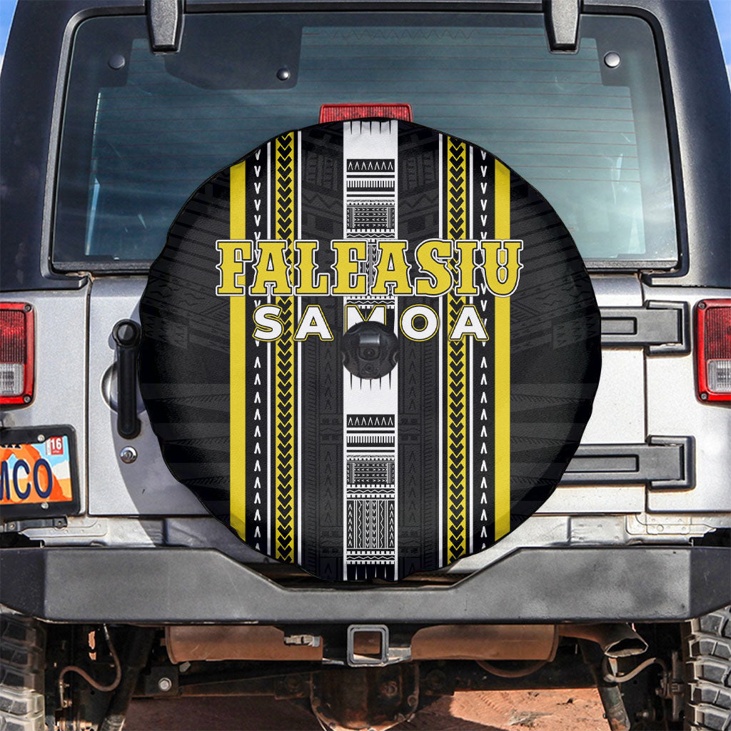 Faleasiu Samoa Spare Tire Cover Samoan Tribal Pattern LT05 Yellow - Polynesian Pride