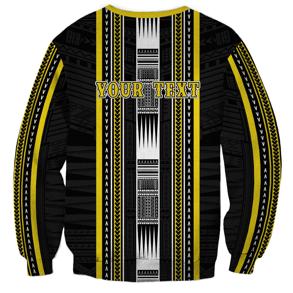 Personalised Faleasiu Samoa Sweatshirt Samoan Tribal Pattern