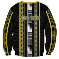 Personalised Faleasiu Samoa Sweatshirt Samoan Tribal Pattern