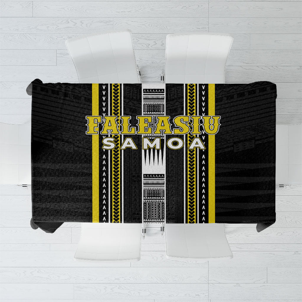 Faleasiu Samoa Tablecloth Samoan Tribal Pattern LT05 Yellow - Polynesian Pride