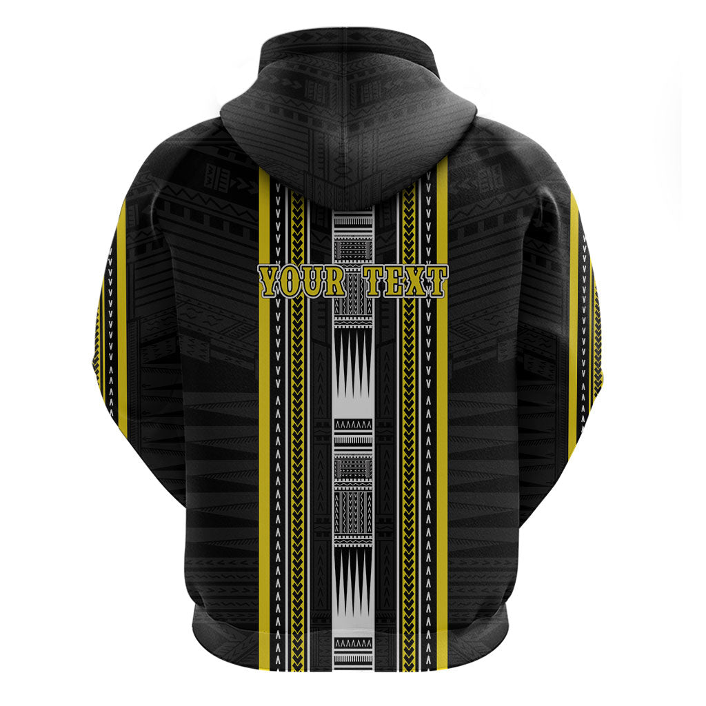 Personalised Faleasiu Samoa Zip Hoodie Samoan Tribal Pattern