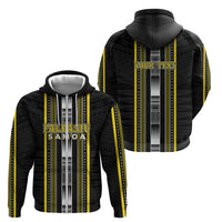 Personalised Faleasiu Samoa Zip Hoodie Samoan Tribal Pattern