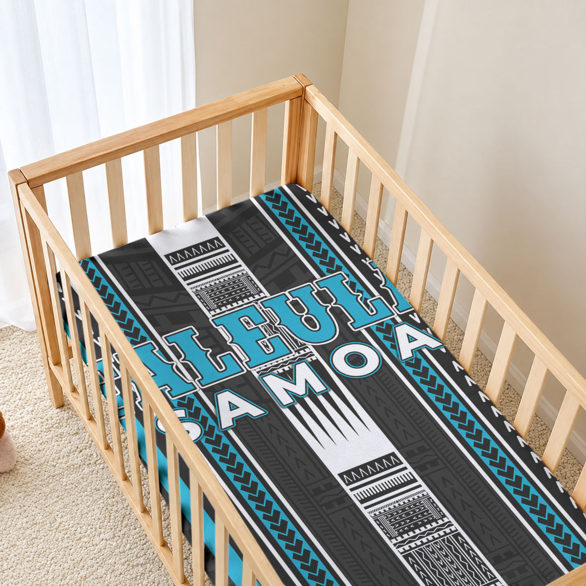 Faleula Samoa Baby Bed Cover Samoan Tribal Pattern LT05 - Polynesian Pride