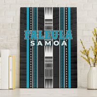 Faleula Samoa Canvas Wall Art Samoan Tribal Pattern LT05 Without Frame Blue - Polynesian Pride