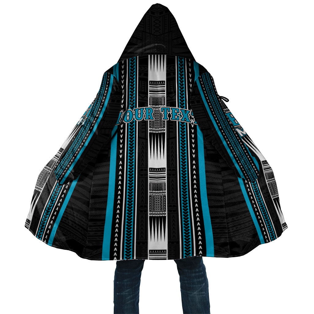 Personalised Faleula Samoa Cloak Samoan Tribal Pattern LT05 Unisex Blue - Polynesian Pride