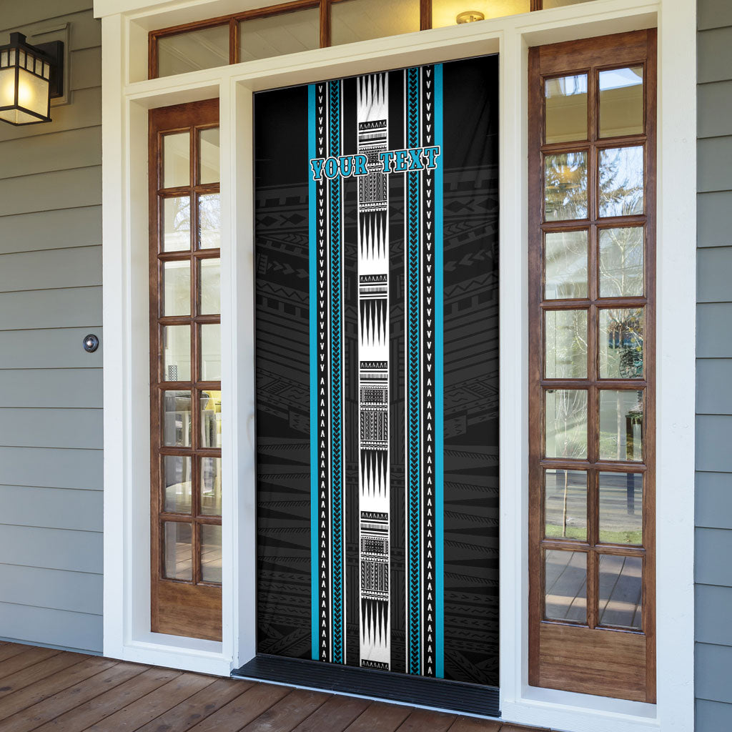 Personalised Faleula Samoa Door Cover Samoan Tribal Pattern