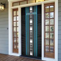 Personalised Faleula Samoa Door Cover Samoan Tribal Pattern