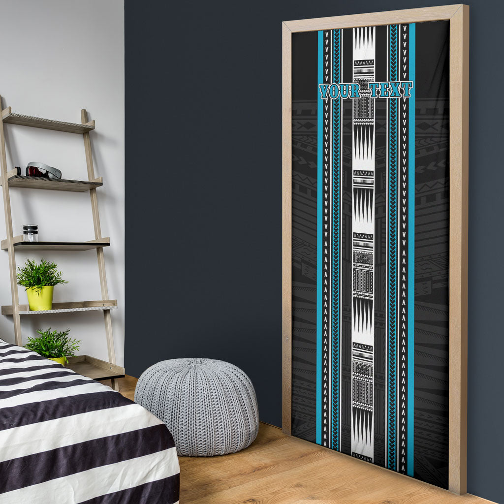 Personalised Faleula Samoa Door Cover Samoan Tribal Pattern