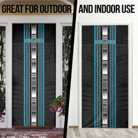 Personalised Faleula Samoa Door Cover Samoan Tribal Pattern