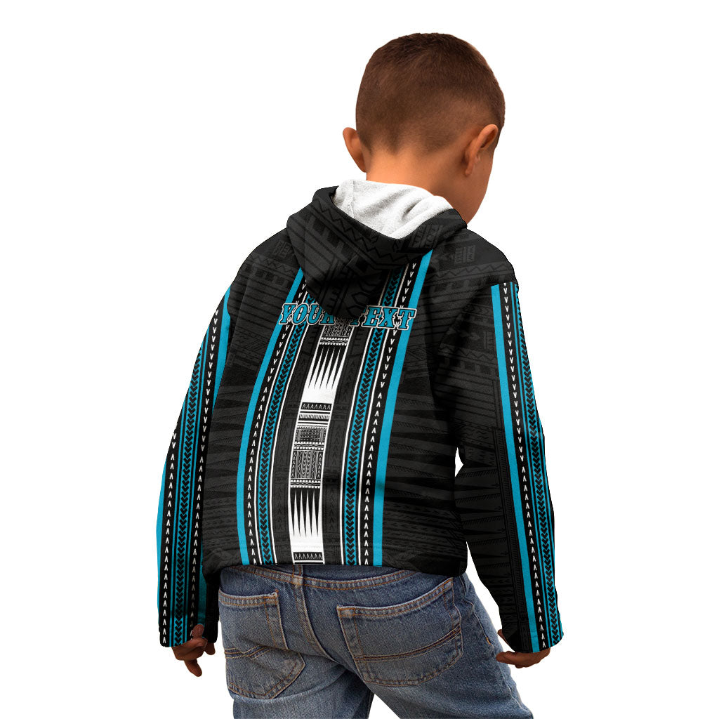 Personalised Faleula Samoa Kid Hoodie Samoan Tribal Pattern