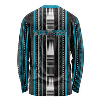Personalised Faleula Samoa Long Sleeve Shirt Samoan Tribal Pattern LT05 - Polynesian Pride