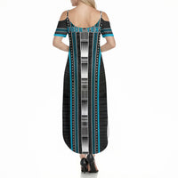 Personalised Faleula Samoa Summer Maxi Dress Samoan Tribal Pattern LT05 - Polynesian Pride