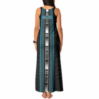 Personalised Faleula Samoa Tank Maxi Dress Samoan Tribal Pattern