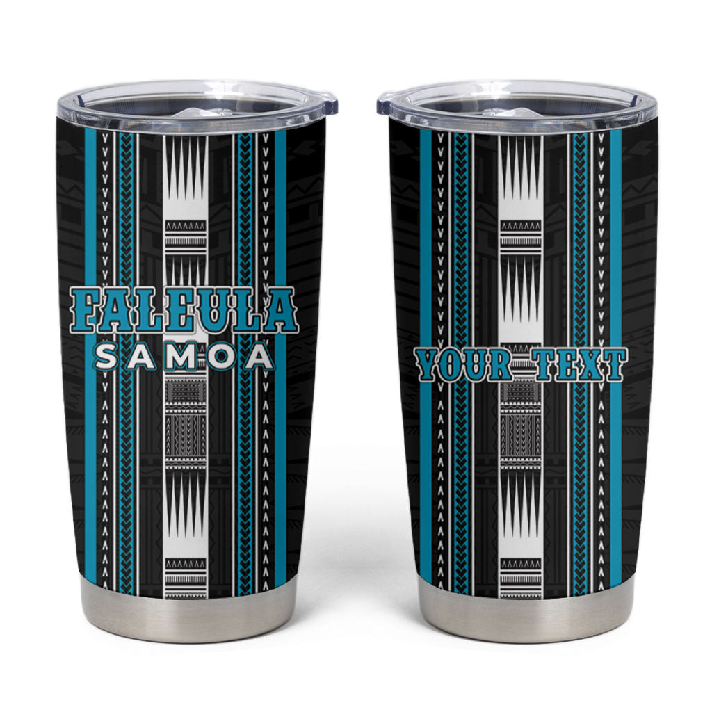 Personalised Faleula Samoa Tumbler Cup Samoan Tribal Pattern