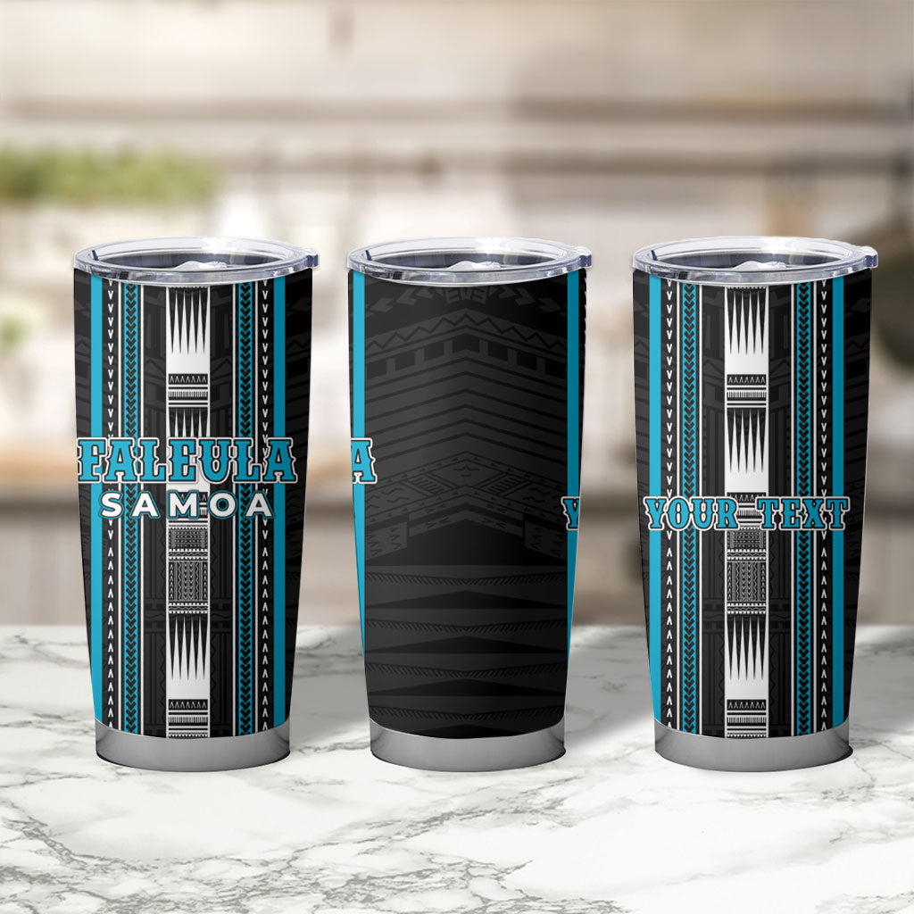 Personalised Faleula Samoa Tumbler Cup Samoan Tribal Pattern