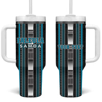Personalised Faleula Samoa Tumbler With Handle Samoan Tribal Pattern