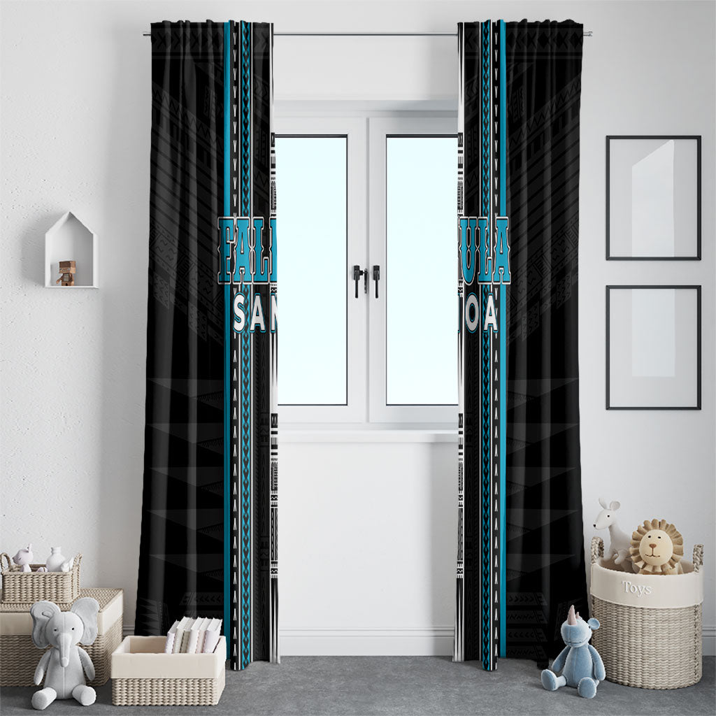 Faleula Samoa Window Curtain Samoan Tribal Pattern LT05 - Polynesian Pride