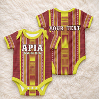Personalised Apia Samoa Baby Onesie Samoan Tribal Pattern LT05 - Polynesian Pride