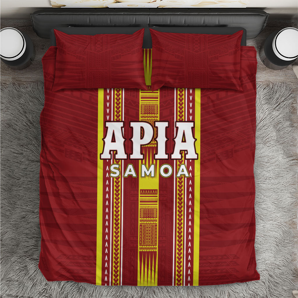 Apia Samoa Bedding Set Samoan Tribal Pattern LT05 Red - Polynesian Pride