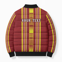 Personalised Apia Samoa Bomber Puffer Jacket Samoan Tribal Pattern LT05 - Polynesian Pride