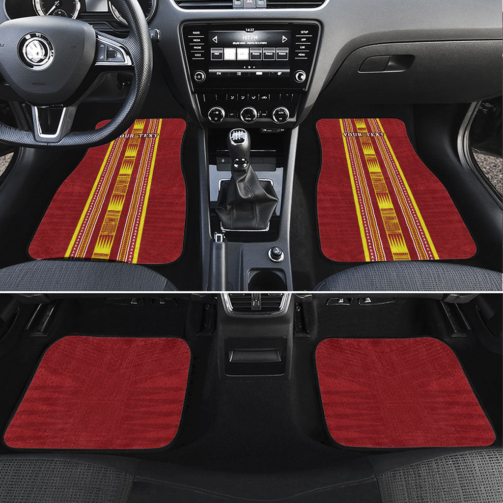 Personalised Apia Samoa Car Mats Samoan Tribal Pattern