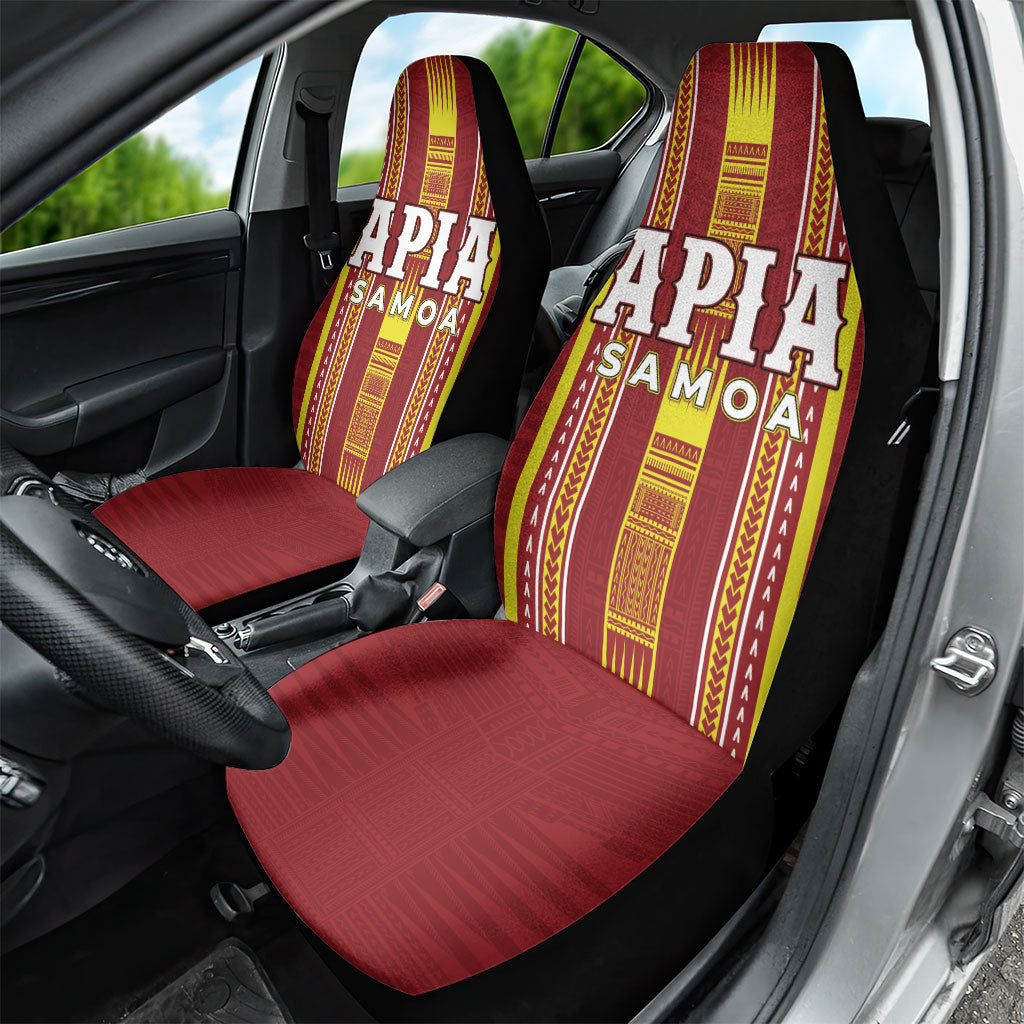 Apia Samoa Car Seat Cover Samoan Tribal Pattern