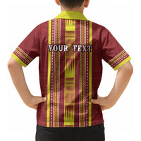 Personalised Apia Samoa Kid Hawaiian Shirt Samoan Tribal Pattern