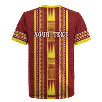 Personalised Apia Samoa Rugby Jersey Samoan Tribal Pattern LT05 - Polynesian Pride
