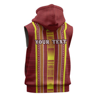 Personalised Apia Samoa Sleeveless Hoodie Samoan Tribal Pattern LT05 - Polynesian Pride
