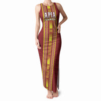 Personalised Apia Samoa Tank Maxi Dress Samoan Tribal Pattern