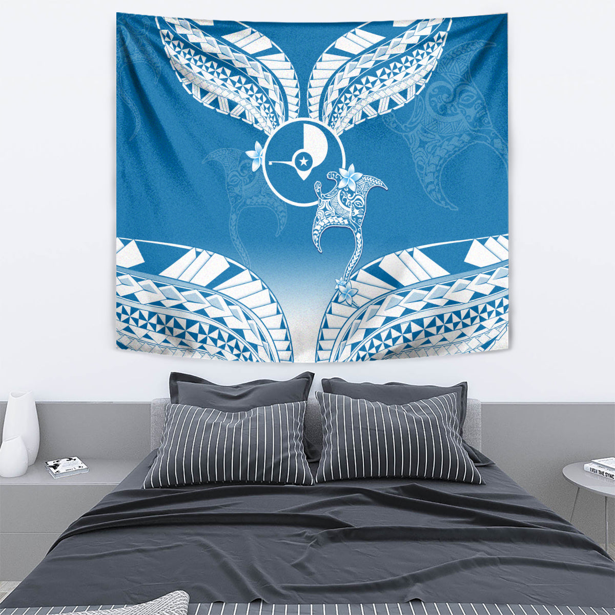 FSM Yap Constitution Day Tapestry Polynesian Batoids LT05 - Polynesian Pride