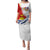 Personalised Kiribati Human Rights Day Family Matching Puletasi Dress and Hawaiian Shirt Polynesian Style LT05 Mom's Dress White - Polynesian Pride