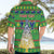 Personalised Cook Islands Christmas Hawaiian Shirt Santa Coat Of Arms Meri Kiritimiti LT05 - Polynesian Pride