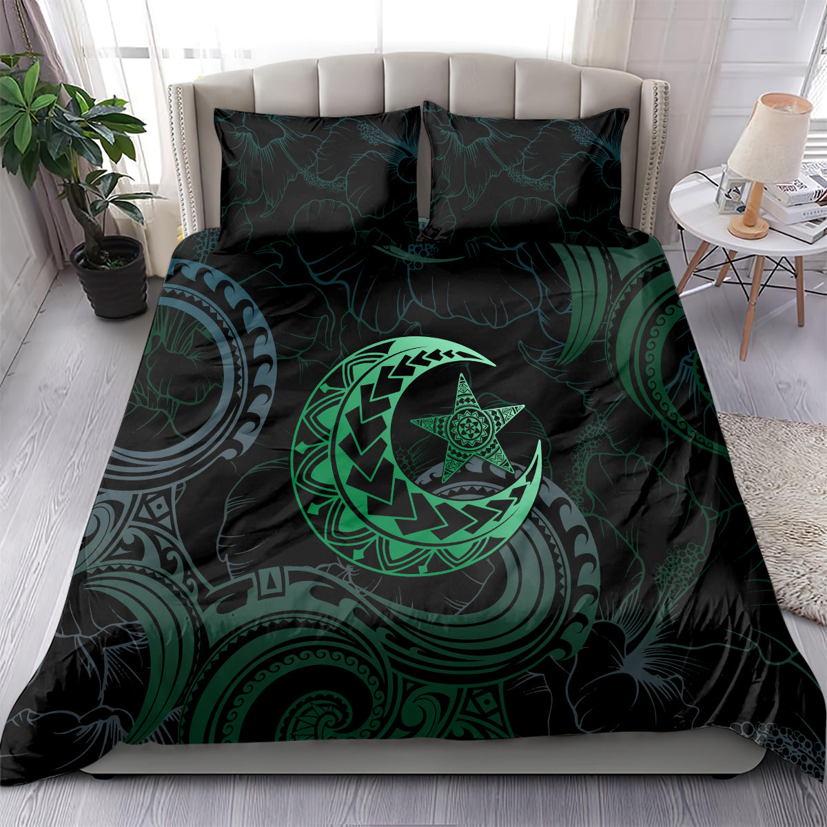 Polynesia Bedding Set With Islam Crescent And Star LT05 - Polynesian Pride