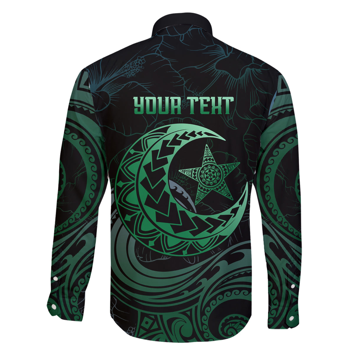 Personalised Polynesia Family Matching Off Shoulder Short Dress and Hawaiian Shirt With Islam Crescent And Star LT05 - Polynesian Pride