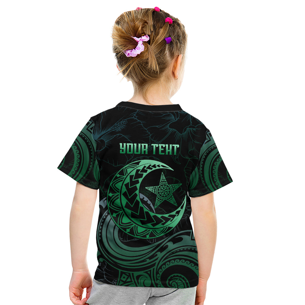 Personalised Polynesia Kid T Shirt With Islam Crescent And Star LT05 - Polynesian Pride