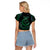 Personalised Polynesia Raglan Cropped T Shirt With Islam Crescent And Star LT05 - Polynesian Pride