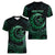 Personalised Polynesia Women V Neck T Shirt With Islam Crescent And Star LT05 - Polynesian Pride